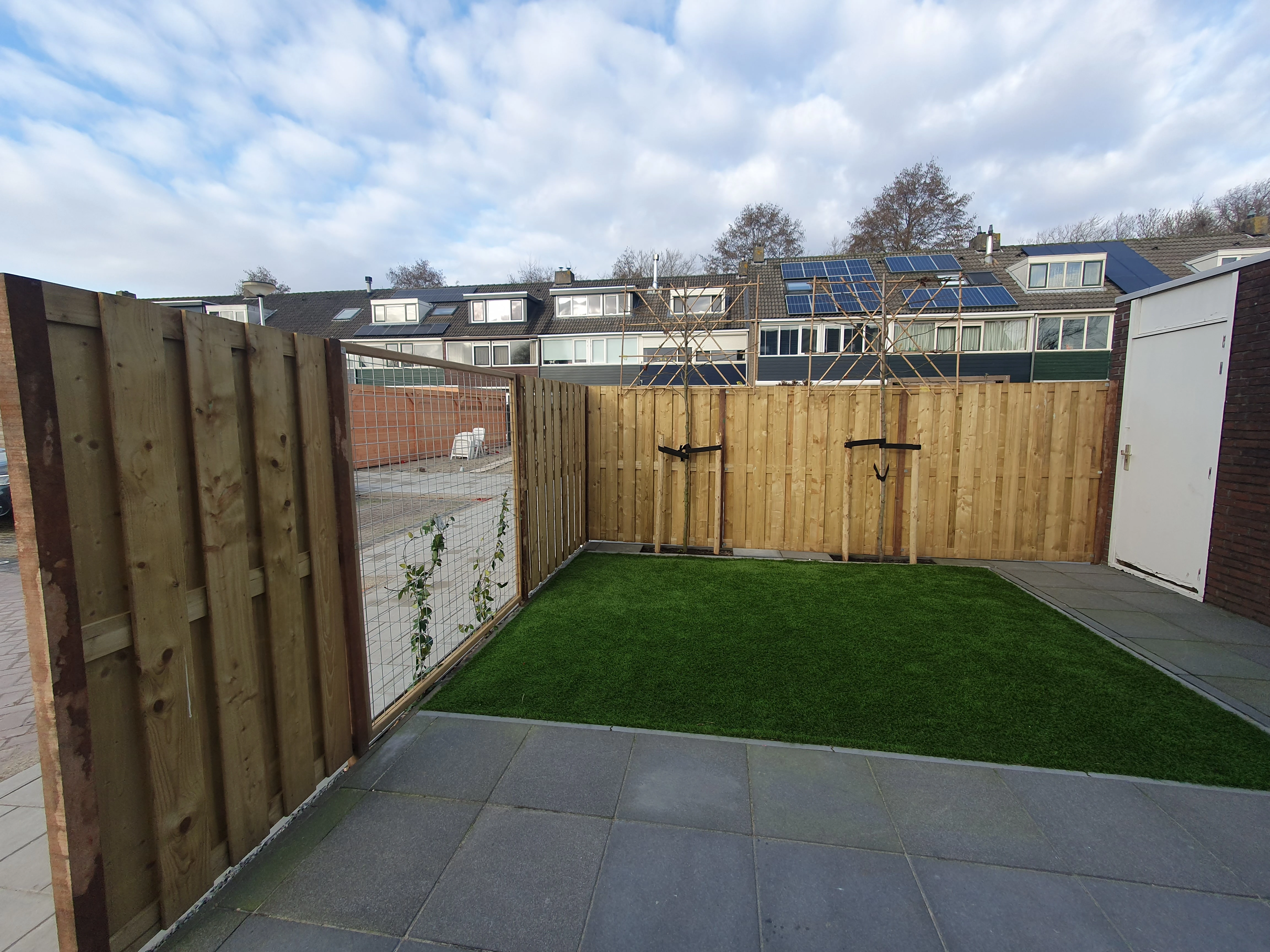 Vuren Schutting 180 x 180 cm 20-Planks Geschaafd Groen Geïmpregneerd - Afbeelding 2